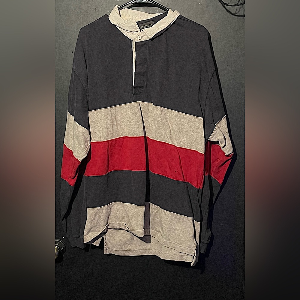 Long sleeve color block tee